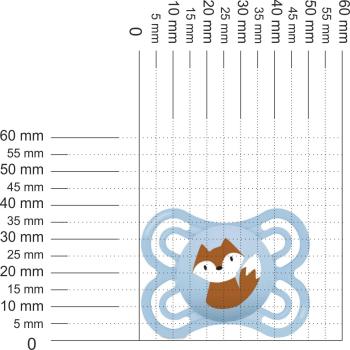 Preview: Schnuller Fuchs, hellblau